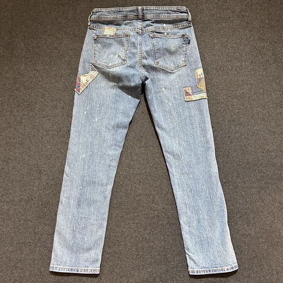 Anthropologie Pilcro &‎ The Letterpress Patchwork Jeans Denim Size 27 Z2 - Picture 6 of 6